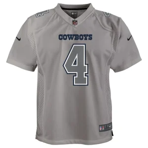 Dak prescott dallas cowboys nike youth atmosphere game jersey Gray Yth M