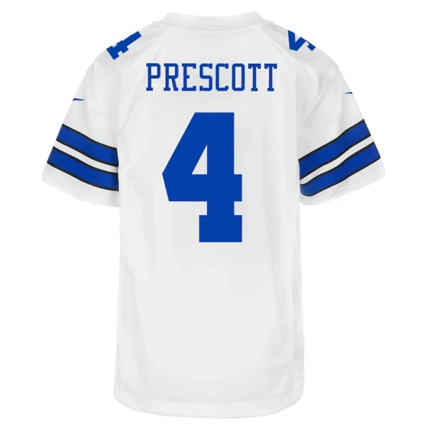 Dak prescott dallas cowboys nike youth game jersey White Yth L