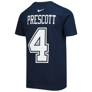 Dak prescott dallas cowboys nike youth team player name number t shirt Navy L