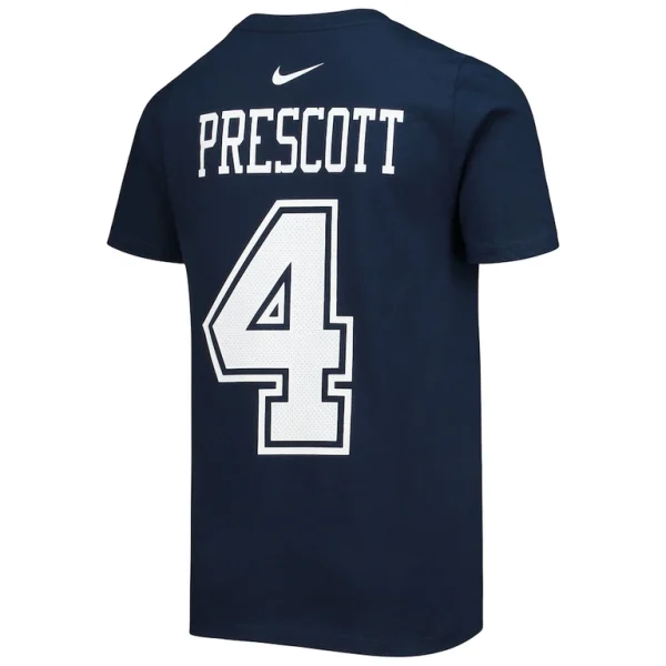 Dak prescott dallas cowboys nike youth team player name number t shirt Navy L