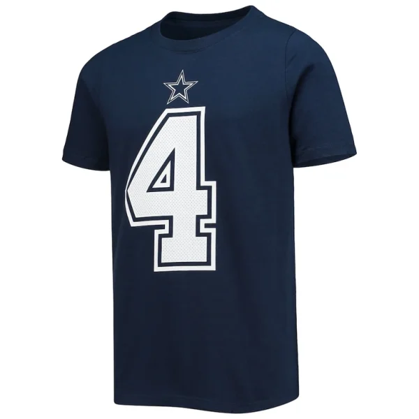 Dak prescott dallas cowboys nike youth team player name number t shirt Navy M
