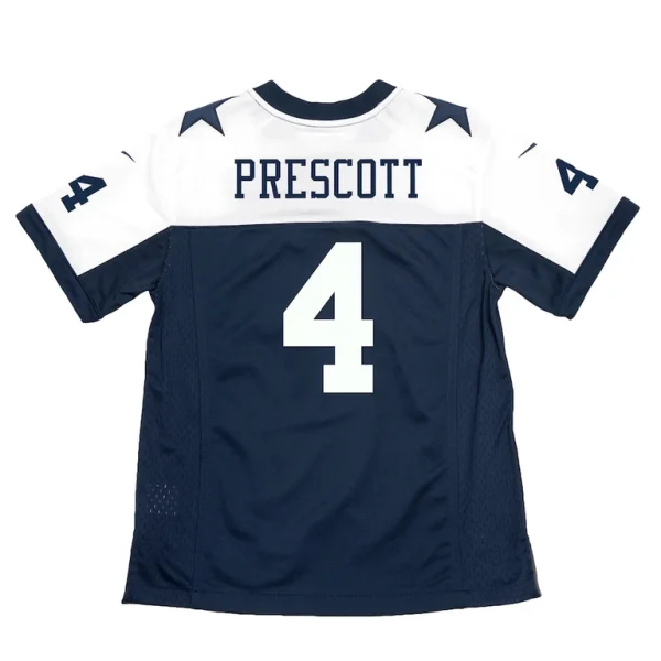 Dak prescott dallas cowboys nike youth throwback game jersey Navy Yth L