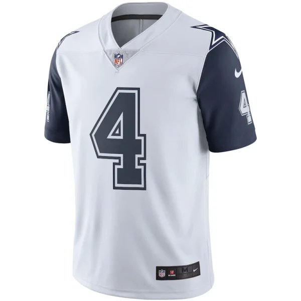 Dak prescott nike dallas cowboys color rush vapor limited jersey White M