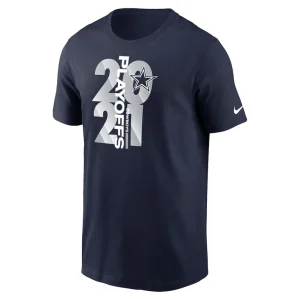 Dallas cowboys nike 2021 nfl playoffs bound t shirt Navy M