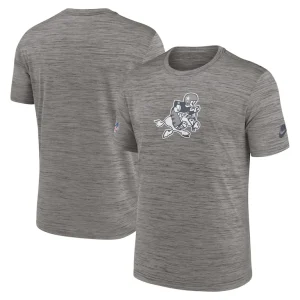 Dallas cowboys nike 2023 sideline alternate logo performance t shirt Heather charcoal