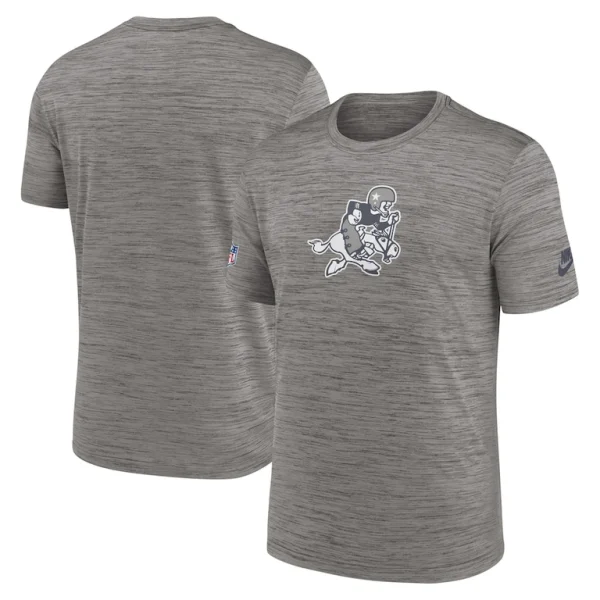 Dallas cowboys nike 2023 sideline alternate logo performance t shirt Heather charcoal