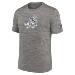 Dallas cowboys nike 2023 sideline alternate logo performance t shirt Heather charcoal M