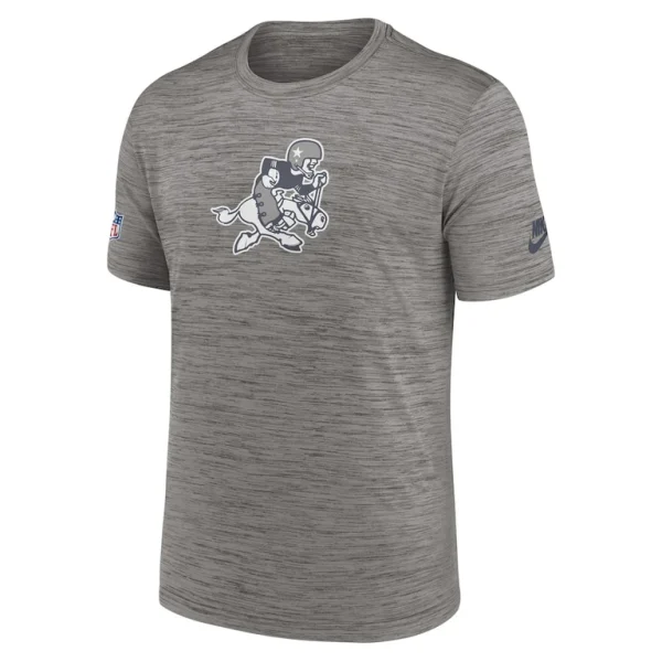 Dallas cowboys nike 2023 sideline alternate logo performance t shirt Heather charcoal M