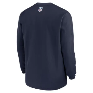 Dallas cowboys nike 2023 sideline alternate logo waffle knit long sleeve t shirt Navy L