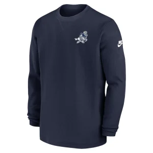 Dallas cowboys nike 2023 sideline alternate logo waffle knit long sleeve t shirt Navy M