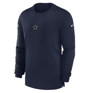 Dallas cowboys nike 2023 sideline performance long sleeve t shirt Navy M