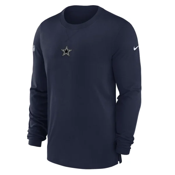 Dallas cowboys nike 2023 sideline performance long sleeve t shirt Navy M