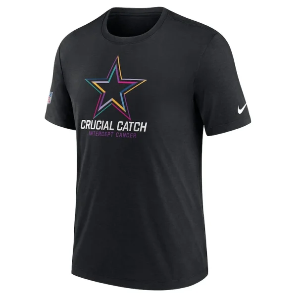 Dallas cowboys nike 2024 nfl crucial catch t shirt Black M