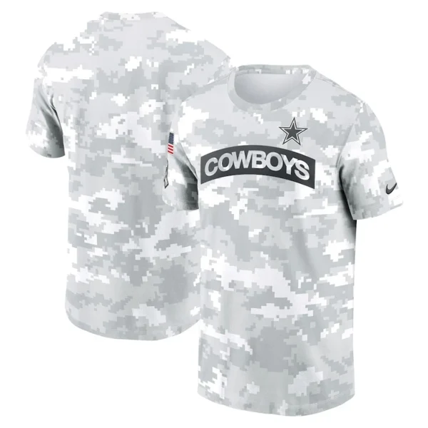 Dallas cowboys nike 2024 salute to service big tall performance t shirt White