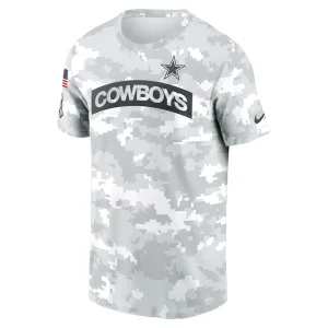 Dallas cowboys nike 2024 salute to service big tall performance t shirt White LT