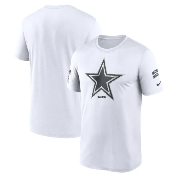 Dallas cowboys nike 2024 salute to service legend performance t shirt White