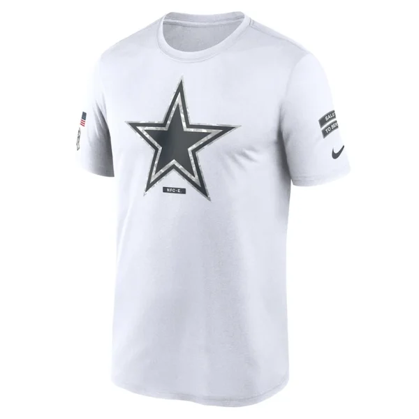 Dallas cowboys nike 2024 salute to service legend performance t shirt White M
