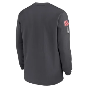 Dallas cowboys nike 2024 salute to service long sleeve t shirt anthracite Multi L