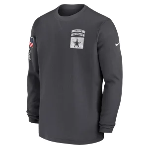 Dallas cowboys nike 2024 salute to service long sleeve t shirt anthracite Multi M