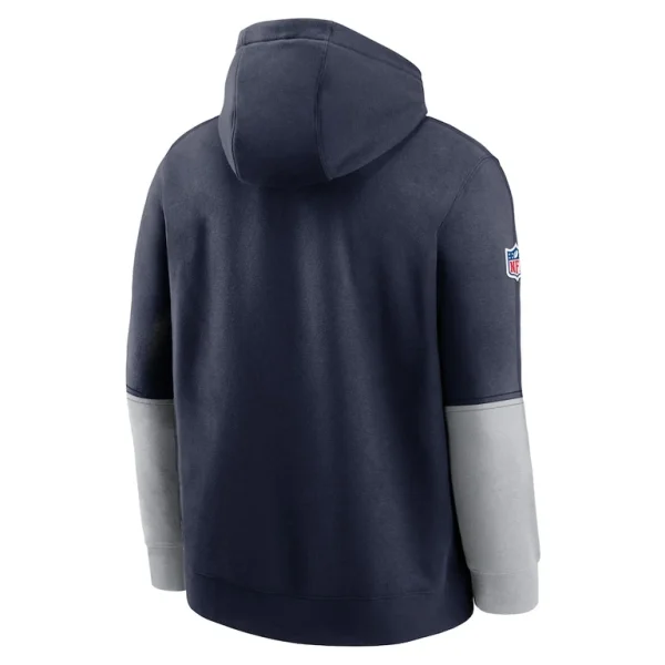 Dallas cowboys nike 2024 sideline club pullover hoodie Navy L