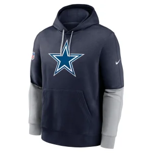 Dallas cowboys nike 2024 sideline club pullover hoodie Navy M