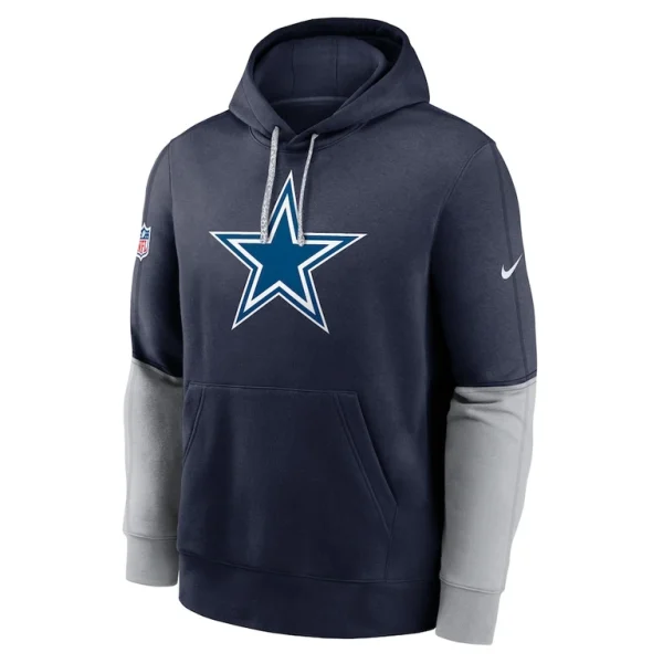 Dallas cowboys nike 2024 sideline club pullover hoodie Navy M