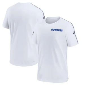 Dallas cowboys nike 2024 sideline coach uv performance t shirt White