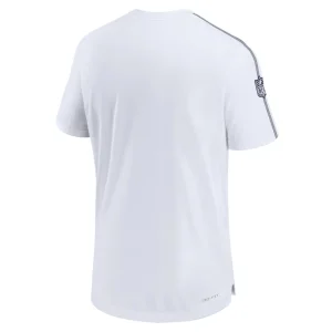 Dallas cowboys nike 2024 sideline coach uv performance t shirt White L