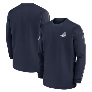 Dallas cowboys nike 2024 sideline coach vintage pullover sweatshirt Navy