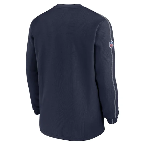 Dallas cowboys nike 2024 sideline coach vintage pullover sweatshirt Navy L