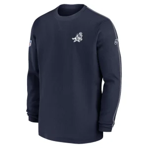 Dallas cowboys nike 2024 sideline coach vintage pullover sweatshirt Navy M