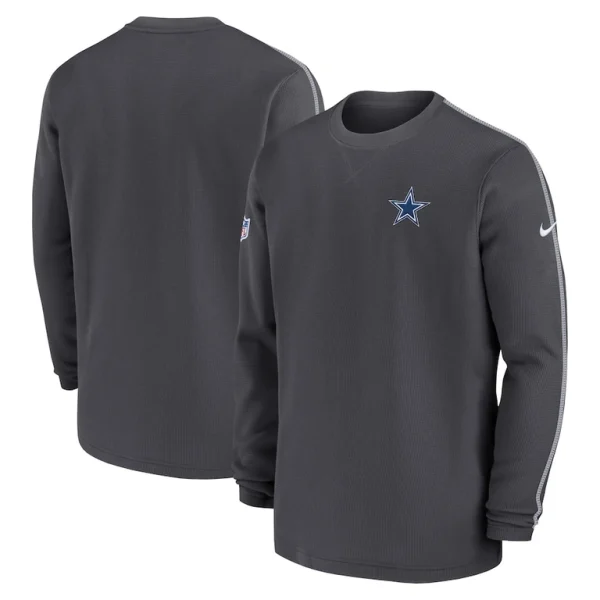 Dallas cowboys nike 202425 sideline coach long sleeve top Charcoal