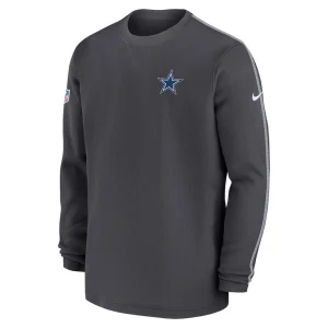 Dallas cowboys nike 202425 sideline coach long sleeve top Charcoal M