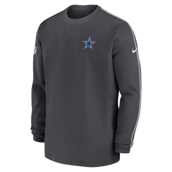 Dallas cowboys nike 202425 sideline coach long sleeve top Charcoal M