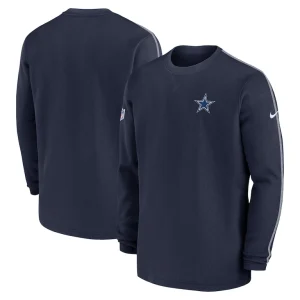 Dallas cowboys nike 202425 sideline coach long sleeve top Navy