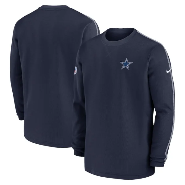 Dallas cowboys nike 202425 sideline coach long sleeve top Navy