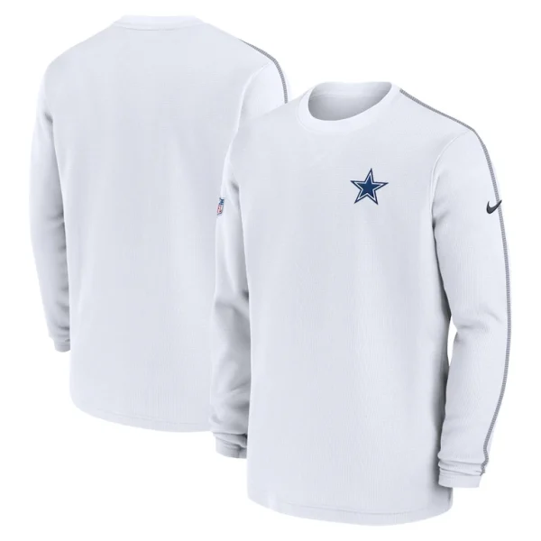 Dallas cowboys nike 202425 sideline coach long sleeve top White