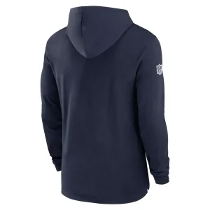 Dallas cowboys nike 202425 sideline performance long sleeve hoodie t shirt Navy L