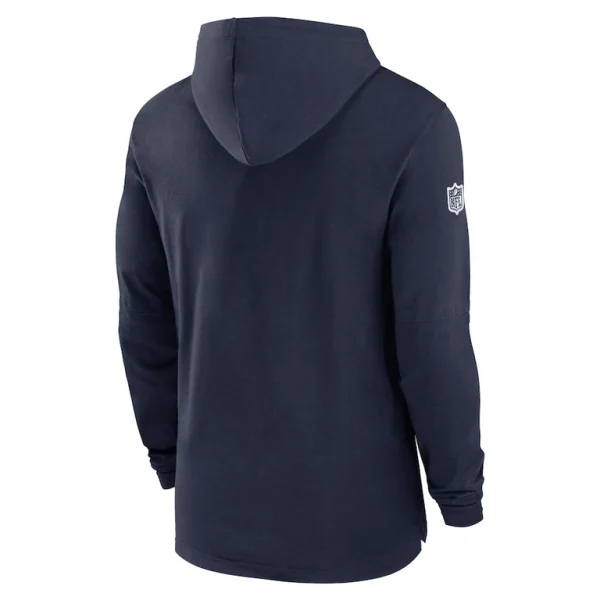 Dallas cowboys nike 202425 sideline performance long sleeve hoodie t shirt Navy L