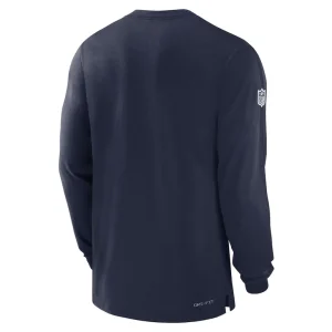Dallas cowboys nike 202425 sideline player tri blend performance long sleeve t shirt Navy L