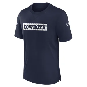 Dallas cowboys nike 202425 sideline player tri blend performance t shirt Navy M