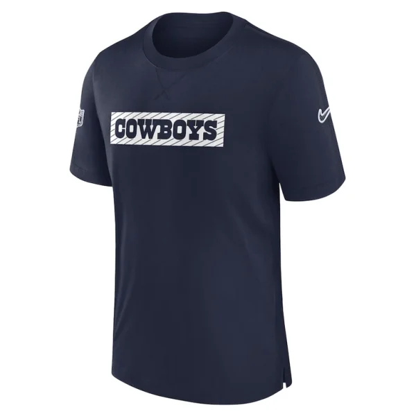Dallas cowboys nike 202425 sideline player tri blend performance t shirt Navy M