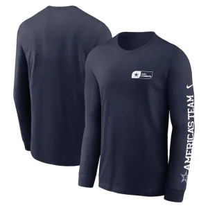 Dallas cowboys nike americas team essential long sleeve t shirt Navy