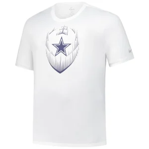 Dallas cowboys nike big tall blitz legend icon performance t shirt White 2XT