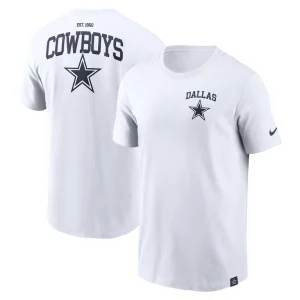 Dallas cowboys nike blitz essential t shirt Cream
