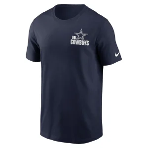 Dallas cowboys nike blitz essential t shirt Navy M
