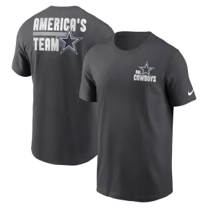 Dallas cowboys nike blitz essential t shirt anthracite Multi