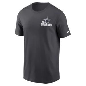 Dallas cowboys nike blitz essential t shirt anthracite Multi M