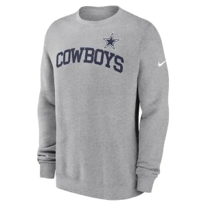 Dallas cowboys nike club pullover sweatshirt Heather gray M
