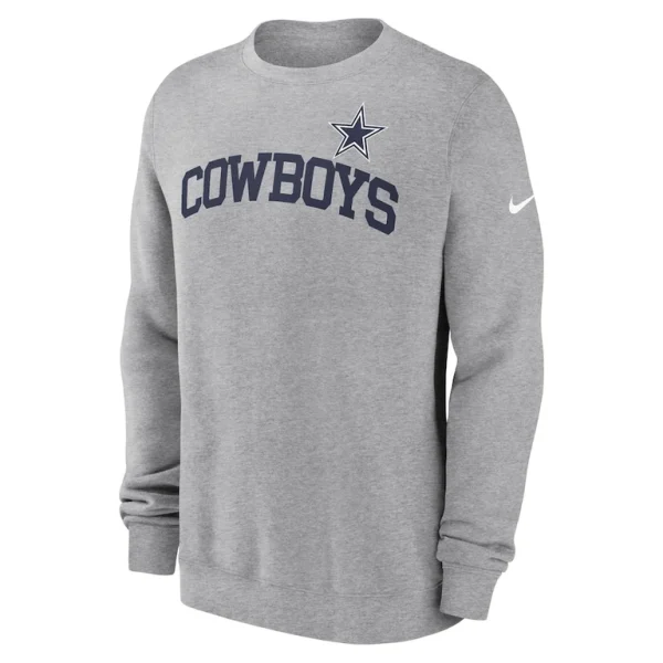 Dallas cowboys nike club pullover sweatshirt Heather gray M